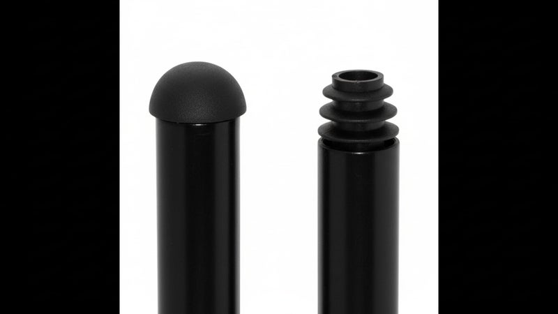 Flyshop 16-Pack 5/8", 16 mm Black Plastic End Caps Round Tube Inserts Furniture Glides for Tables and Chairs (Fit 5/8", 16 mm OD Tube) - Image 3